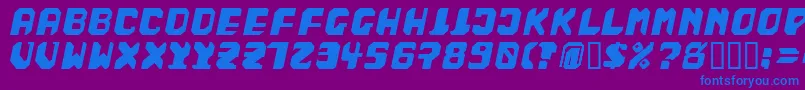 BadFag Font – Blue Fonts on Purple Background