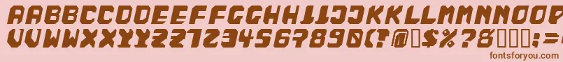 BadFag Font – Brown Fonts on Pink Background