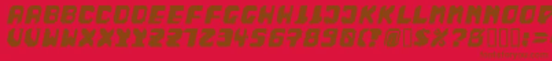 BadFag Font – Brown Fonts on Red Background