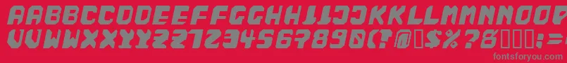 BadFag Font – Gray Fonts on Red Background