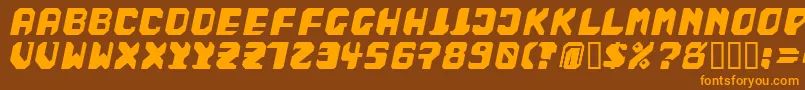 BadFag Font – Orange Fonts on Brown Background