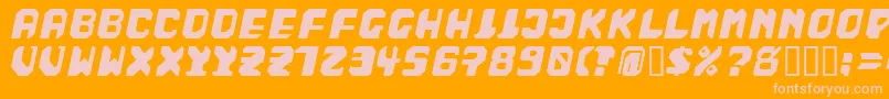 BadFag Font – Pink Fonts on Orange Background