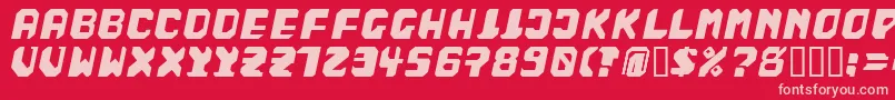 BadFag Font – Pink Fonts on Red Background