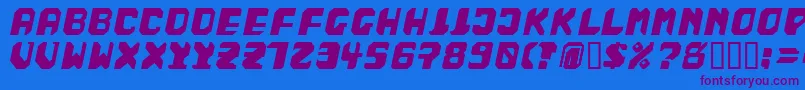 BadFag Font – Purple Fonts on Blue Background