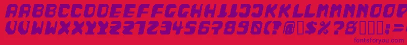 BadFag Font – Purple Fonts on Red Background