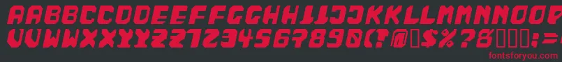 BadFag Font – Red Fonts on Black Background