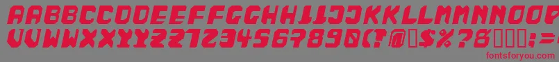 BadFag Font – Red Fonts on Gray Background
