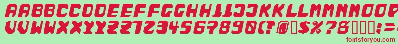 BadFag Font – Red Fonts on Green Background