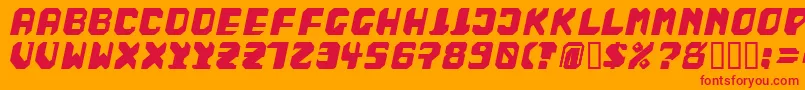 BadFag Font – Red Fonts on Orange Background