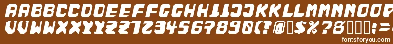 BadFag Font – White Fonts on Brown Background