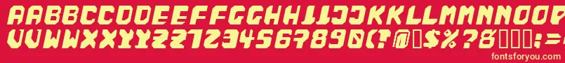 BadFag Font – Yellow Fonts on Red Background