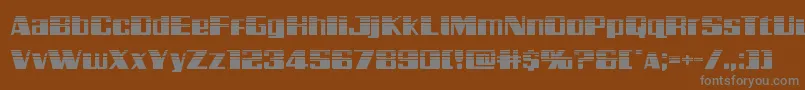 Galacticstormhalf Font – Gray Fonts on Brown Background