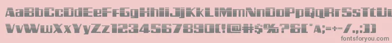 Galacticstormhalf Font – Gray Fonts on Pink Background
