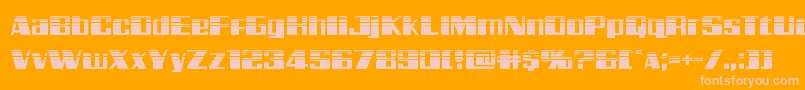 Galacticstormhalf Font – Pink Fonts on Orange Background