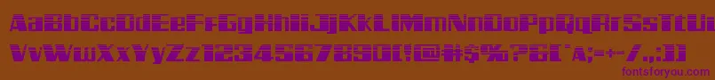 Galacticstormhalf Font – Purple Fonts on Brown Background