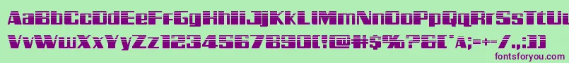 Galacticstormhalf Font – Purple Fonts on Green Background