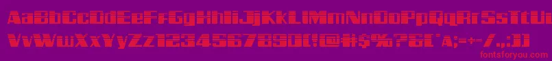 Galacticstormhalf Font – Red Fonts on Purple Background