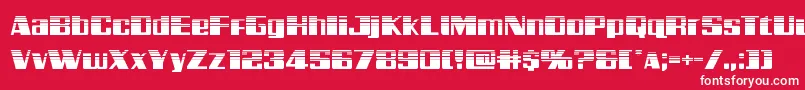 Galacticstormhalf Font – White Fonts on Red Background