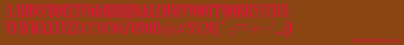 Aegina Font – Red Fonts on Brown Background