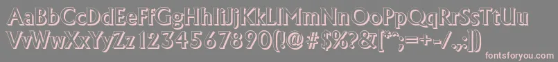 AdelonshadowMediumRegular Font – Pink Fonts on Gray Background