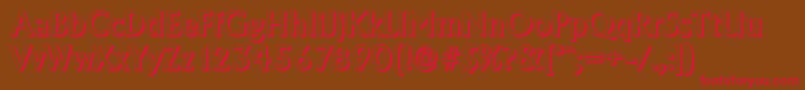 AdelonshadowMediumRegular Font – Red Fonts on Brown Background