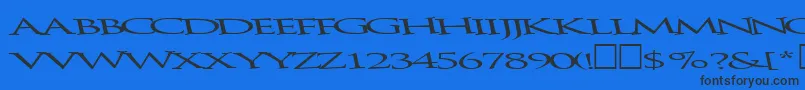 fuente Bathingbeauty66RegularTtext – Fuentes Negras Sobre Fondo Azul