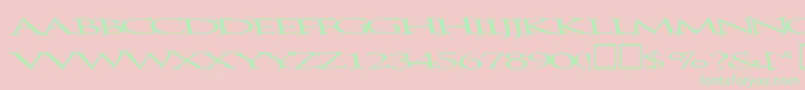 Bathingbeauty66RegularTtext Font – Green Fonts on Pink Background