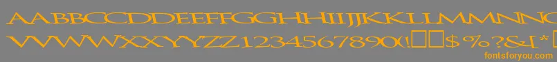 Bathingbeauty66RegularTtext Font – Orange Fonts on Gray Background