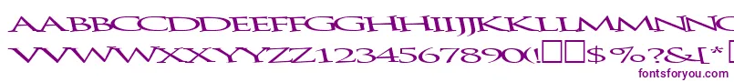 Bathingbeauty66RegularTtext Font – Purple Fonts on White Background