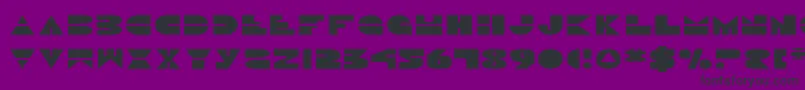 DiscoDuckExpanded Font – Black Fonts on Purple Background