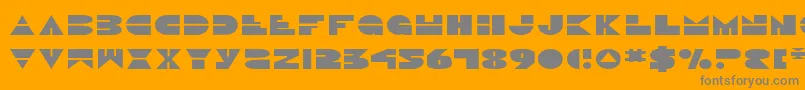 DiscoDuckExpanded Font – Gray Fonts on Orange Background