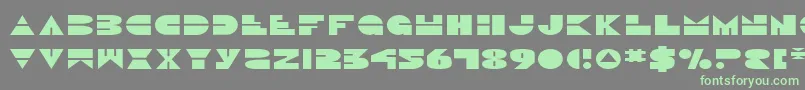 DiscoDuckExpanded Font – Green Fonts on Gray Background