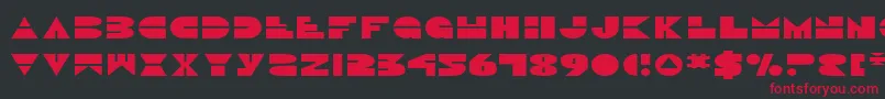 DiscoDuckExpanded Font – Red Fonts on Black Background