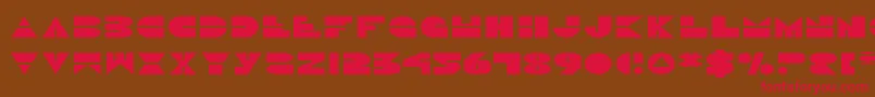 DiscoDuckExpanded Font – Red Fonts on Brown Background