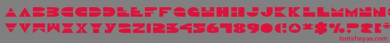 DiscoDuckExpanded Font – Red Fonts on Gray Background