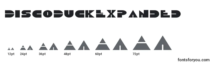 DiscoDuckExpanded Font Sizes