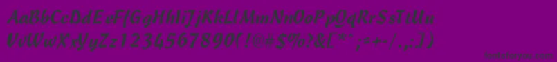 CascadeLight Font – Black Fonts on Purple Background