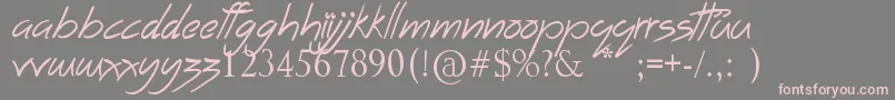 TimsGroceryStore Font – Pink Fonts on Gray Background