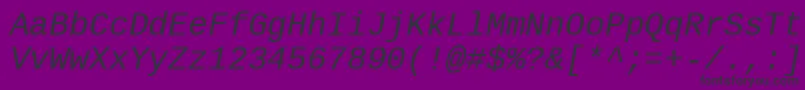 Liberationmono Font – Black Fonts on Purple Background