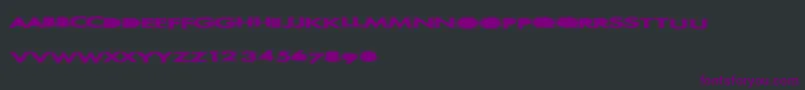 フォントAlienfur – 黒い背景に紫のフォント