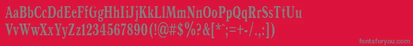 AntiquaBold65b Font – Gray Fonts on Red Background