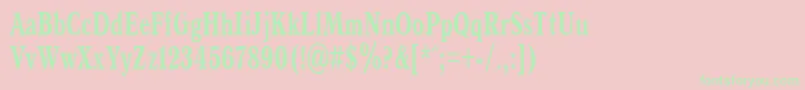 AntiquaBold65b Font – Green Fonts on Pink Background