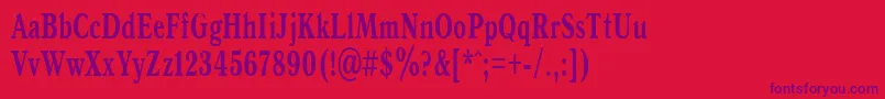 AntiquaBold65b Font – Purple Fonts on Red Background