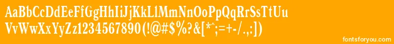 AntiquaBold65b Font – White Fonts on Orange Background