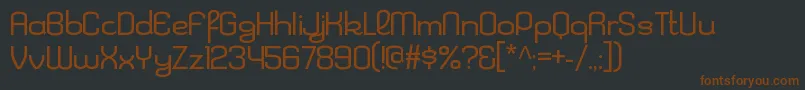 Шрифт KleptocracyexltRegular – коричневые шрифты на чёрном фоне