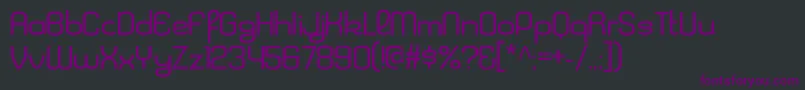 Шрифт KleptocracyexltRegular – фиолетовые шрифты на чёрном фоне