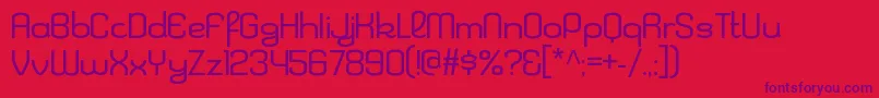 KleptocracyexltRegular Font – Purple Fonts on Red Background