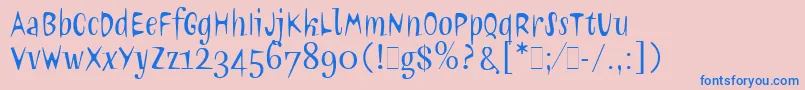 En savoir plus sur la police NeoNeoLetPlain.1.0 Police NeoNeoLetPlain.1.0 – polices bleues sur fond rose