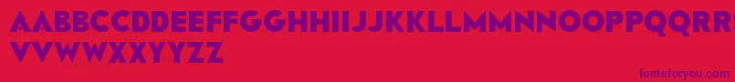 Rainfall Font – Purple Fonts on Red Background