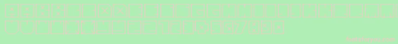 Andrebold Font – Pink Fonts on Green Background